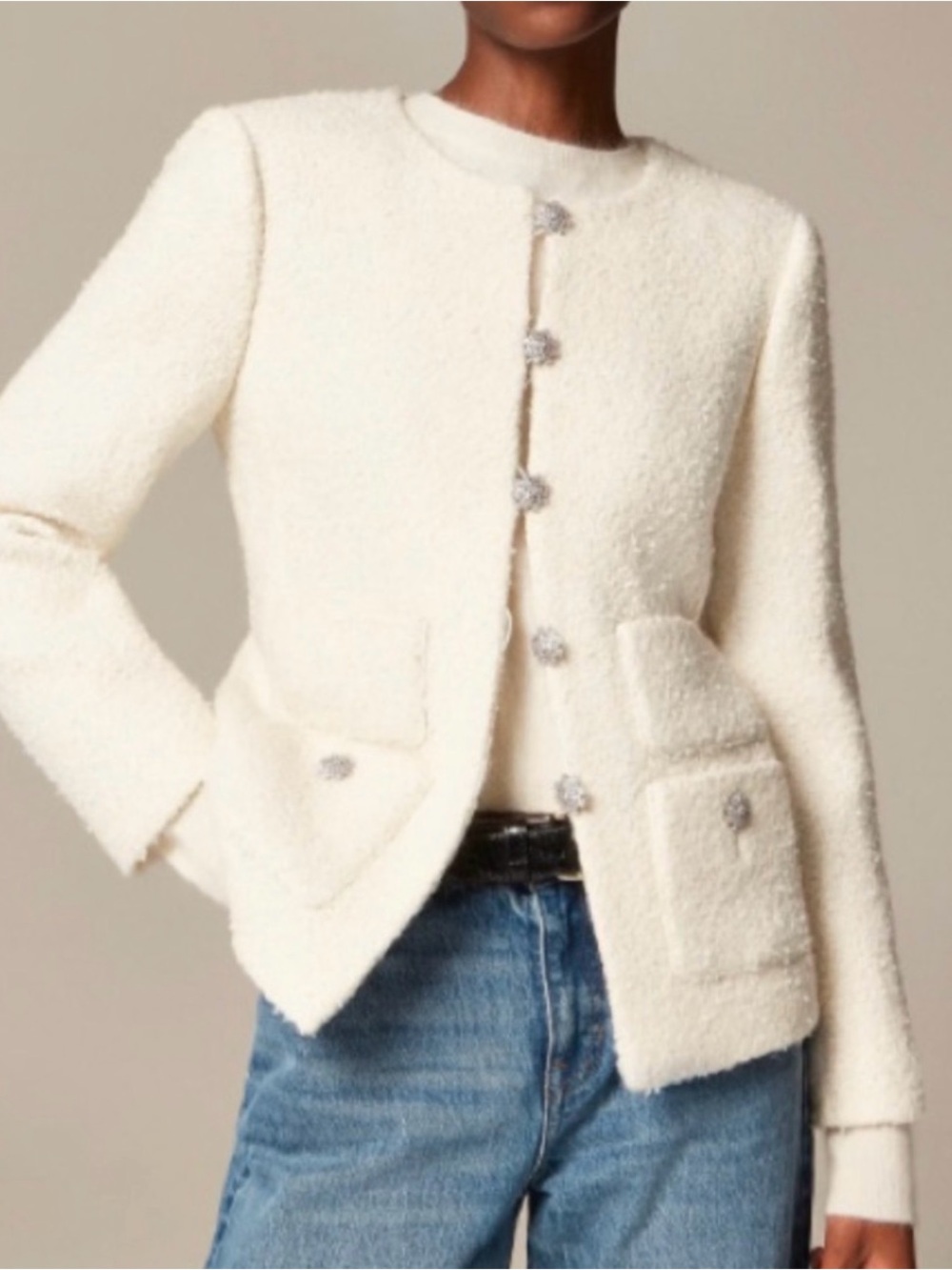 J Crew Collection Lady Jacket in Textured Tweed